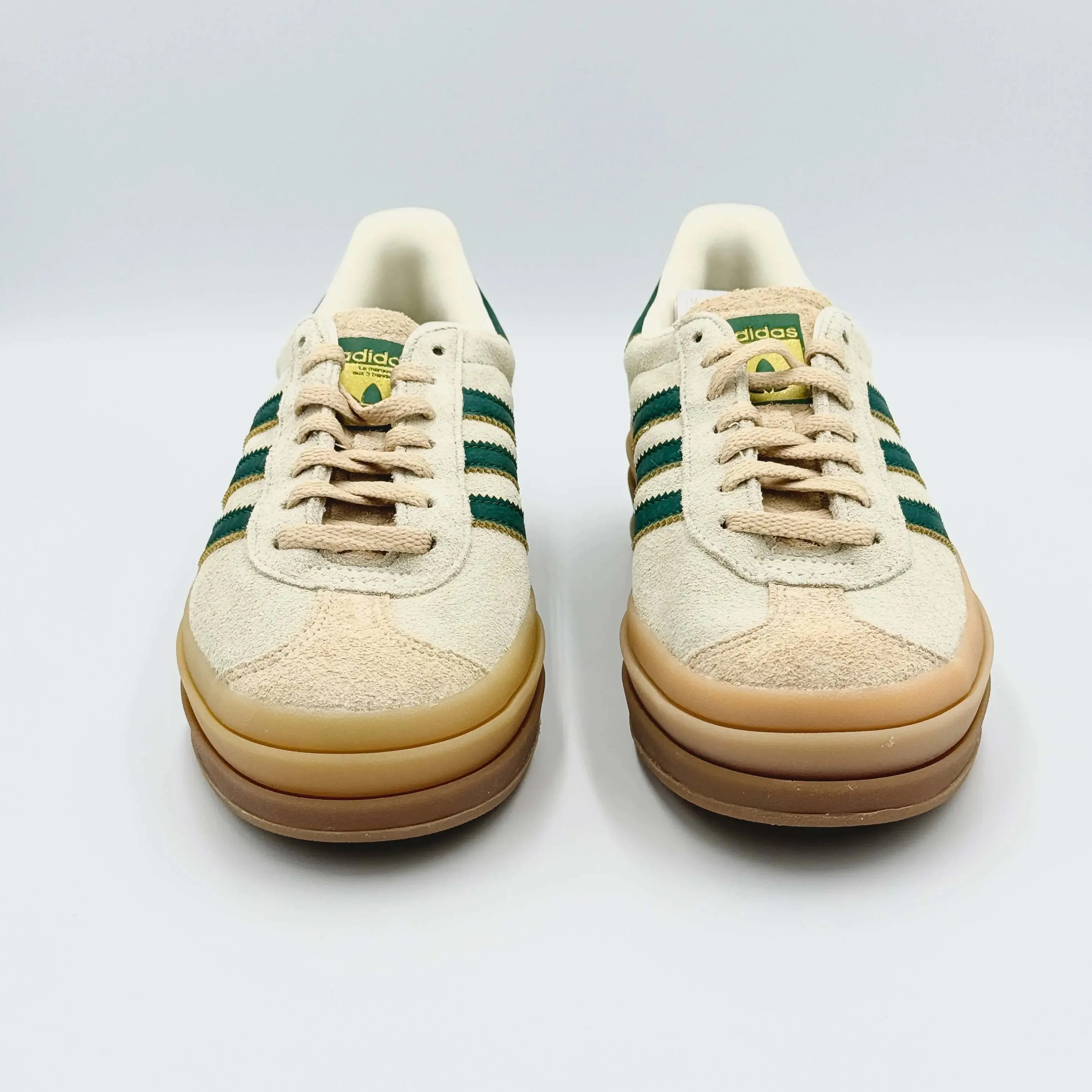 Adidas Gazelle Bold Magic Beige Collegiate Green