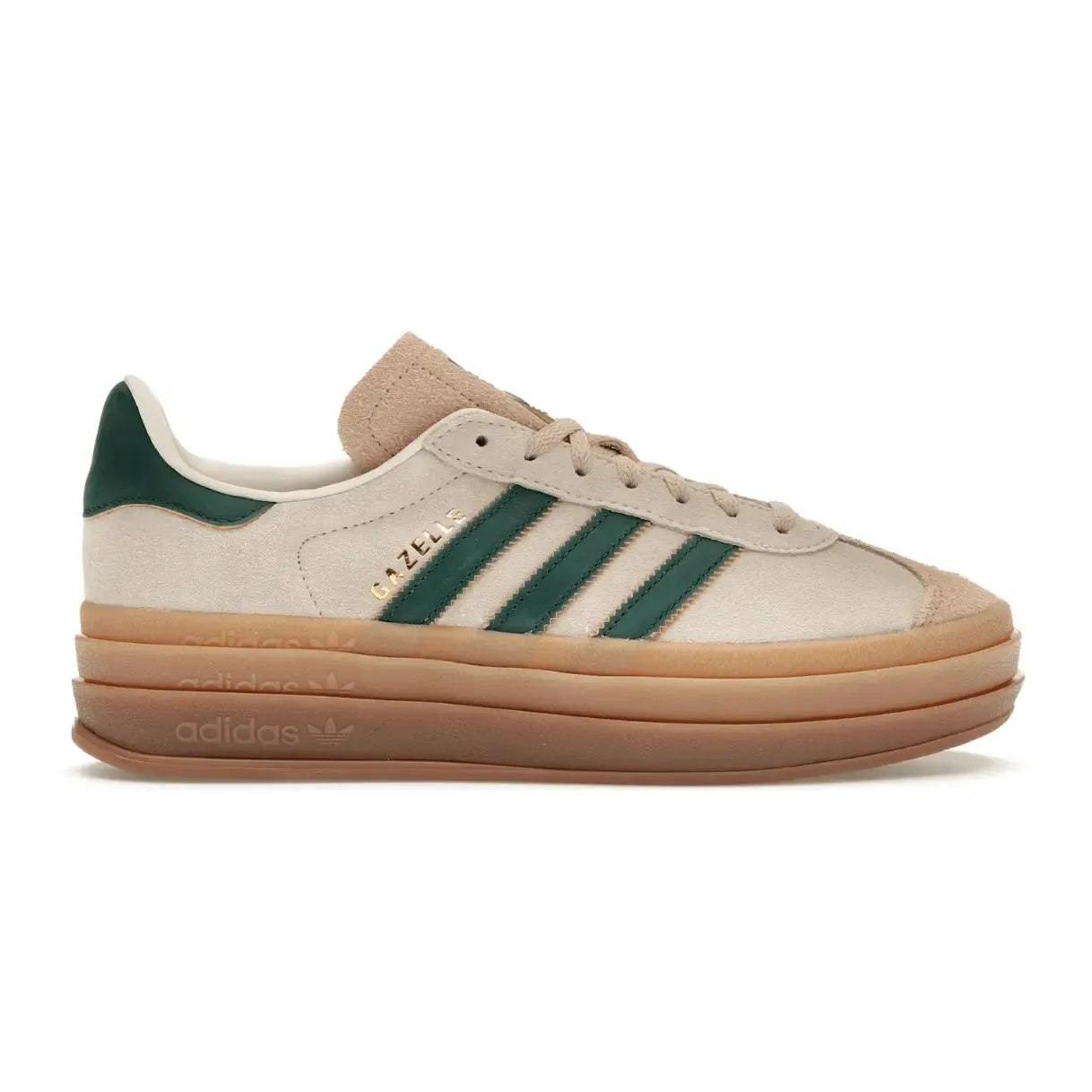 Adidas Gazelle Bold Magic Beige Collegiate Green