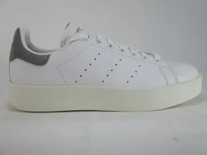 Adidas Originals scarpa sneakers da donna con zeppa Stan Smith Bold W CQ2829 bianco-grigio