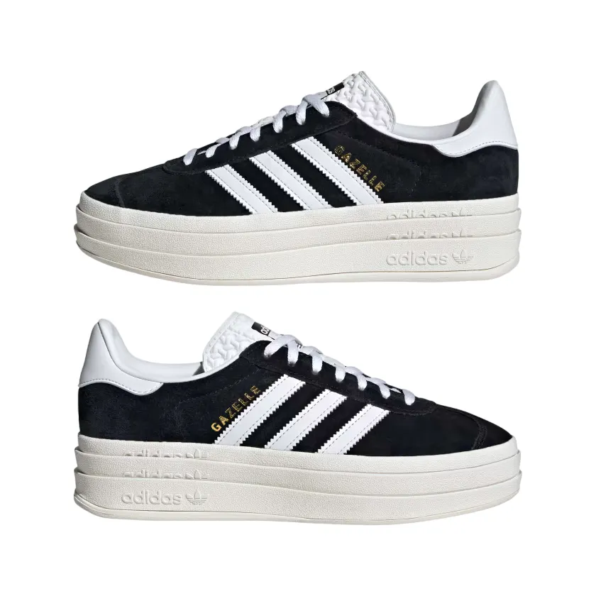 Adidas Originals scarpa sneakers da donna Gazelle Bold HQ6912 nero-bianco