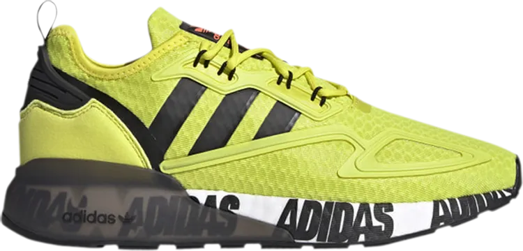 Adidas ZX 2K Boost 'Bold Logo Graphic - Acid Yellow'