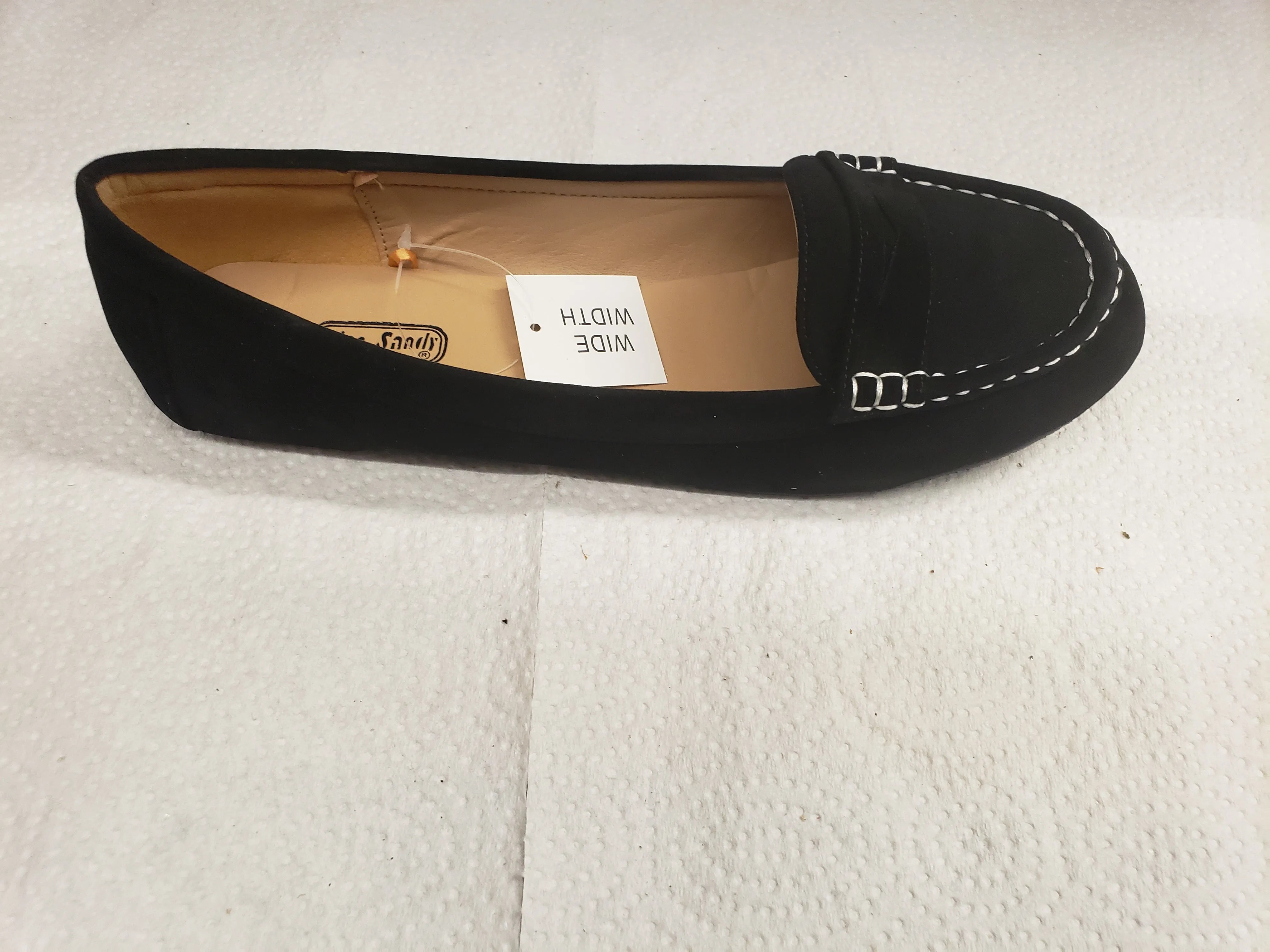 Ana -- Women's Dress Flats -- Black Suedine