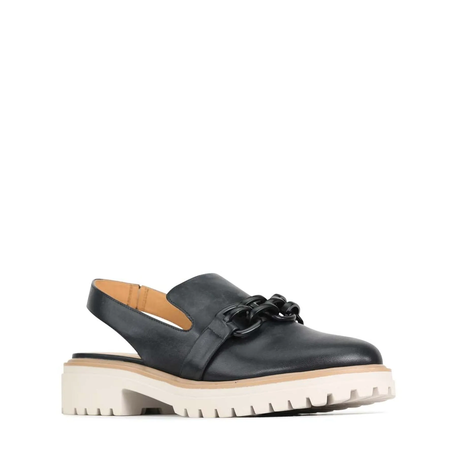 ANI LEATHER SLING-BACK LOAFERS