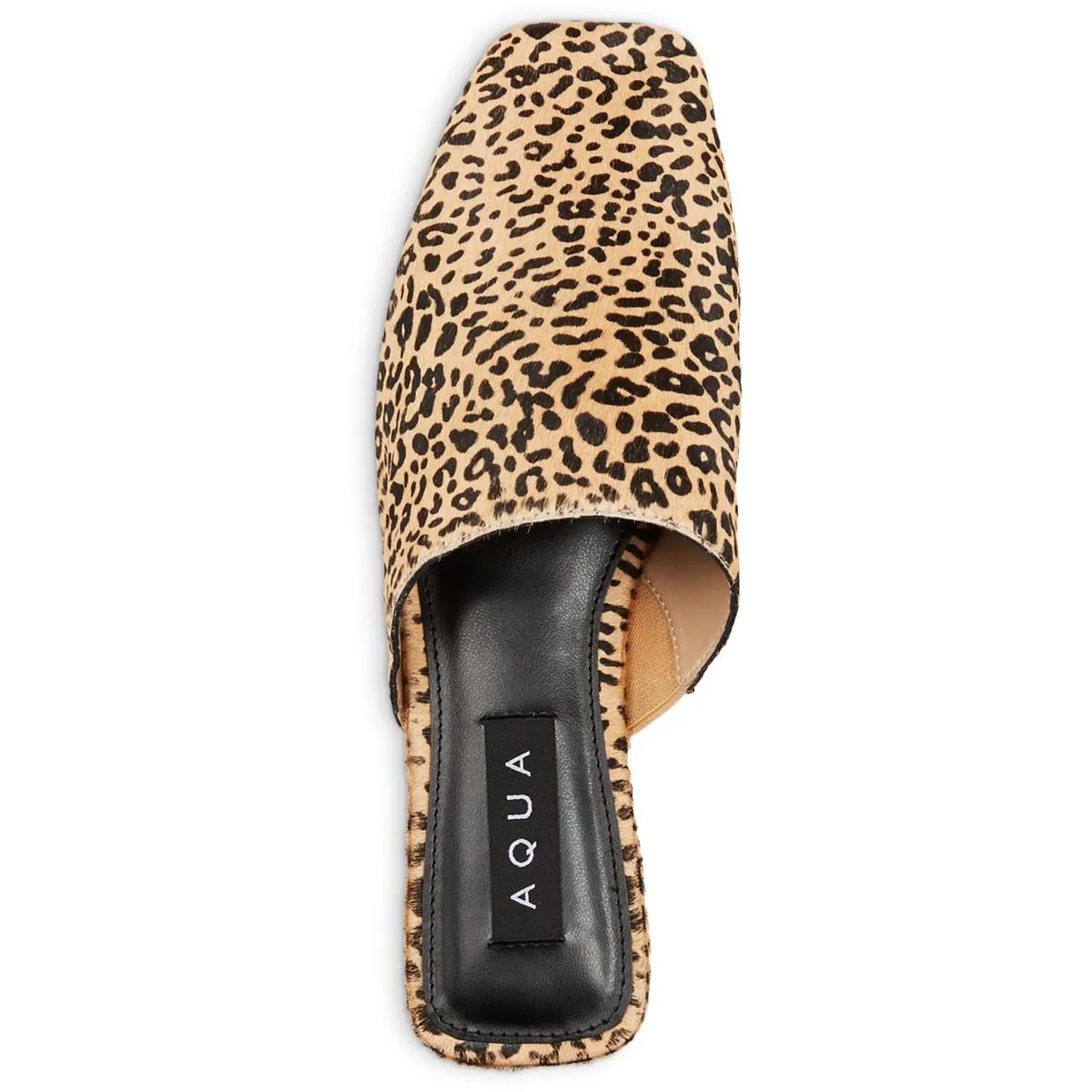 Aqua Womens Bae Cow Hair Slip-On Mules