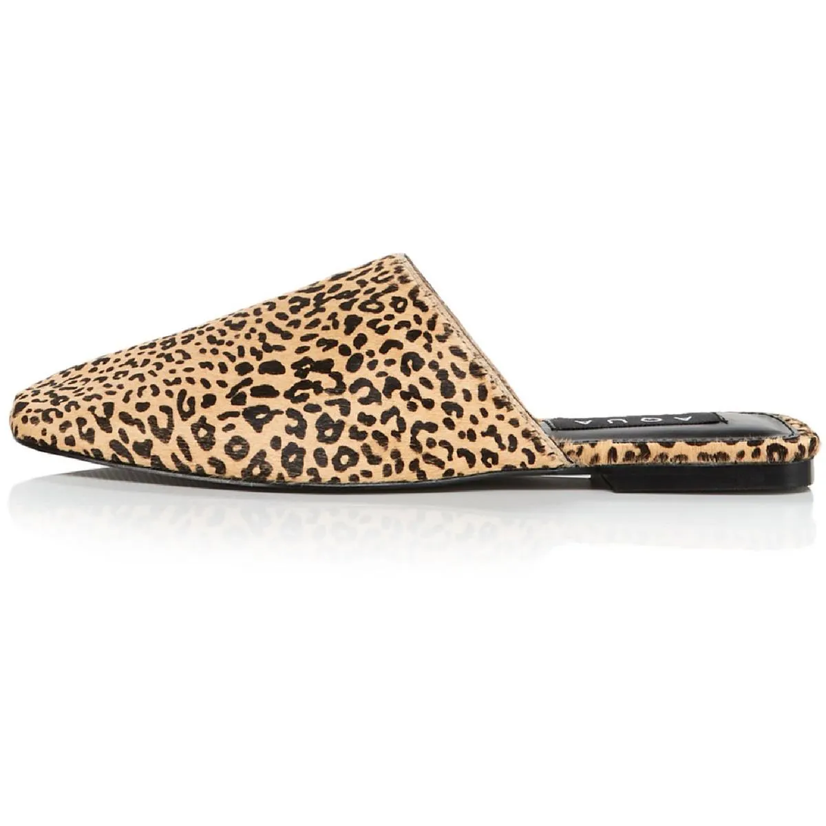 Aqua Womens Bae Cow Hair Slip-On Mules