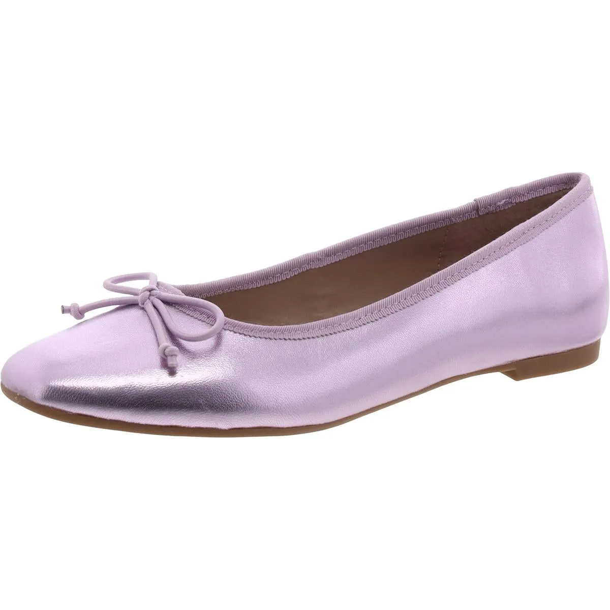 Aqua Womens Glee Leather Ballet Flats