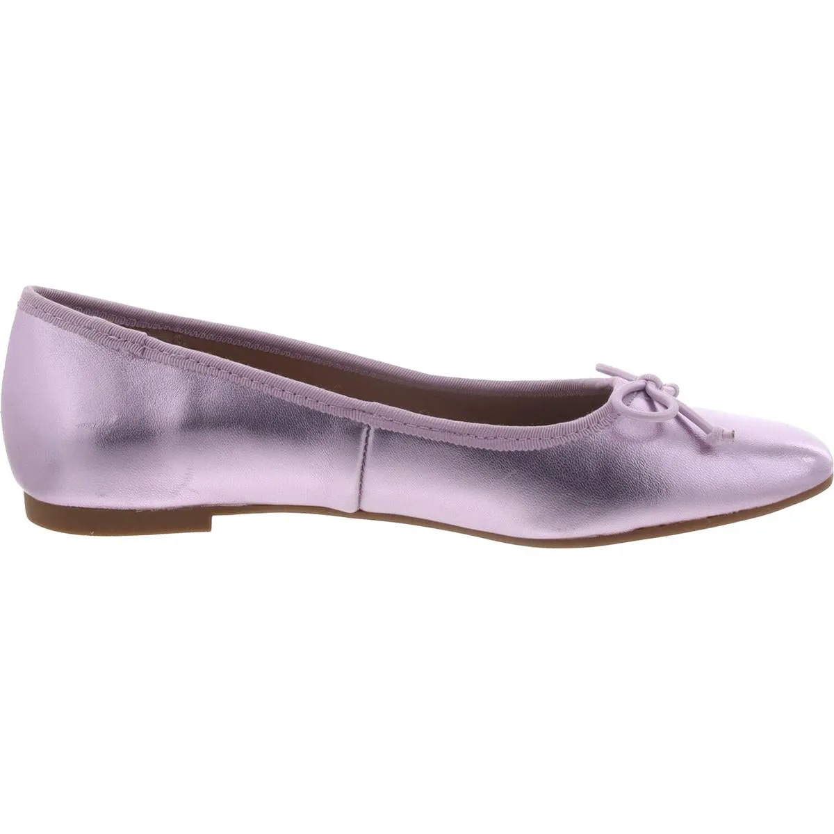 Aqua Womens Glee Leather Ballet Flats