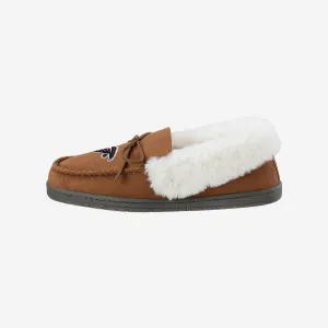 Atlanta Falcons Womens Tan Moccasin Slipper