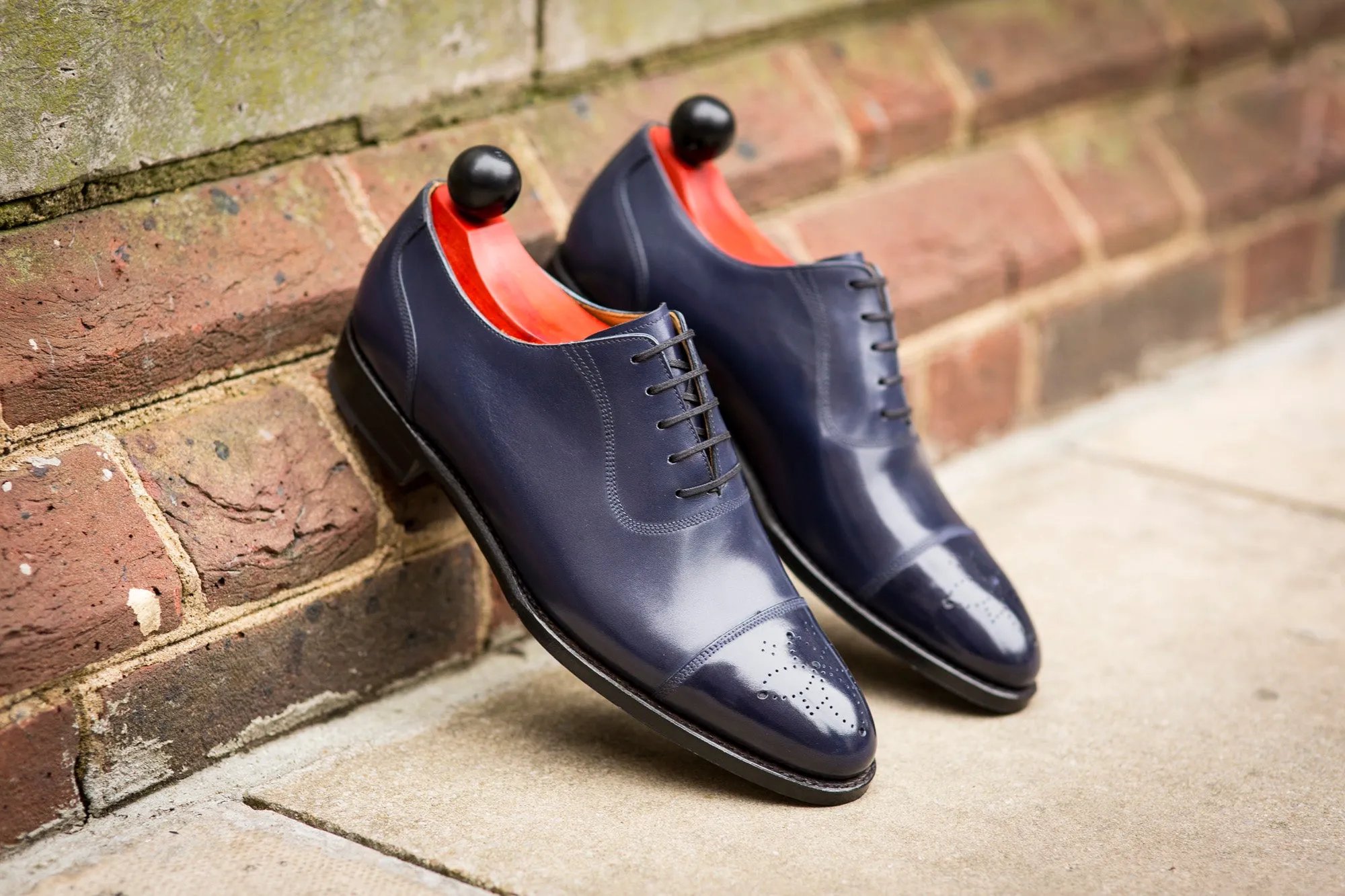 Auburn - MTO - Sea Blue Calf - TMG Last - Single Leather Sole