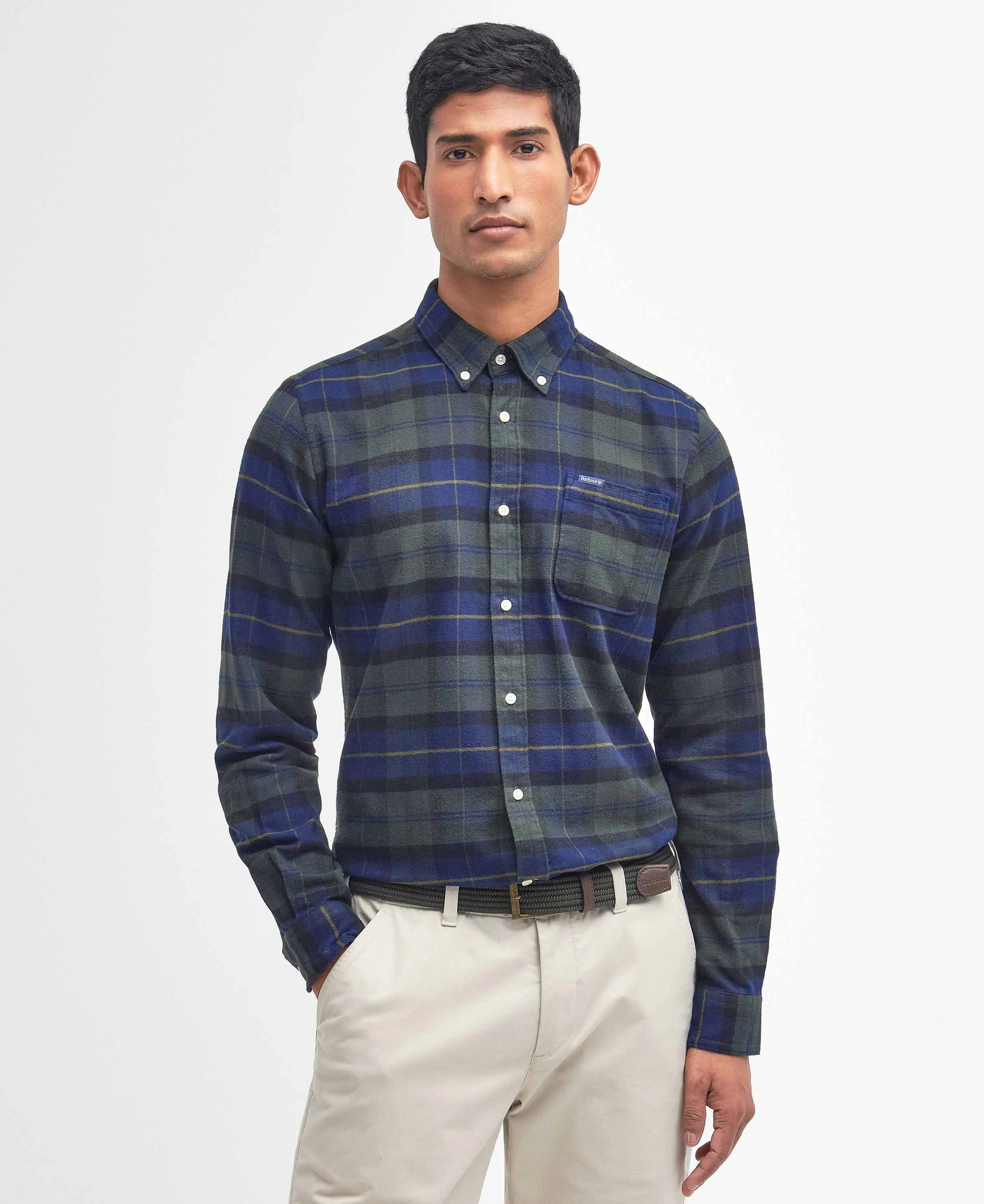 Barbour Kyeloch Tailored Fit Shirt - Navy / Green