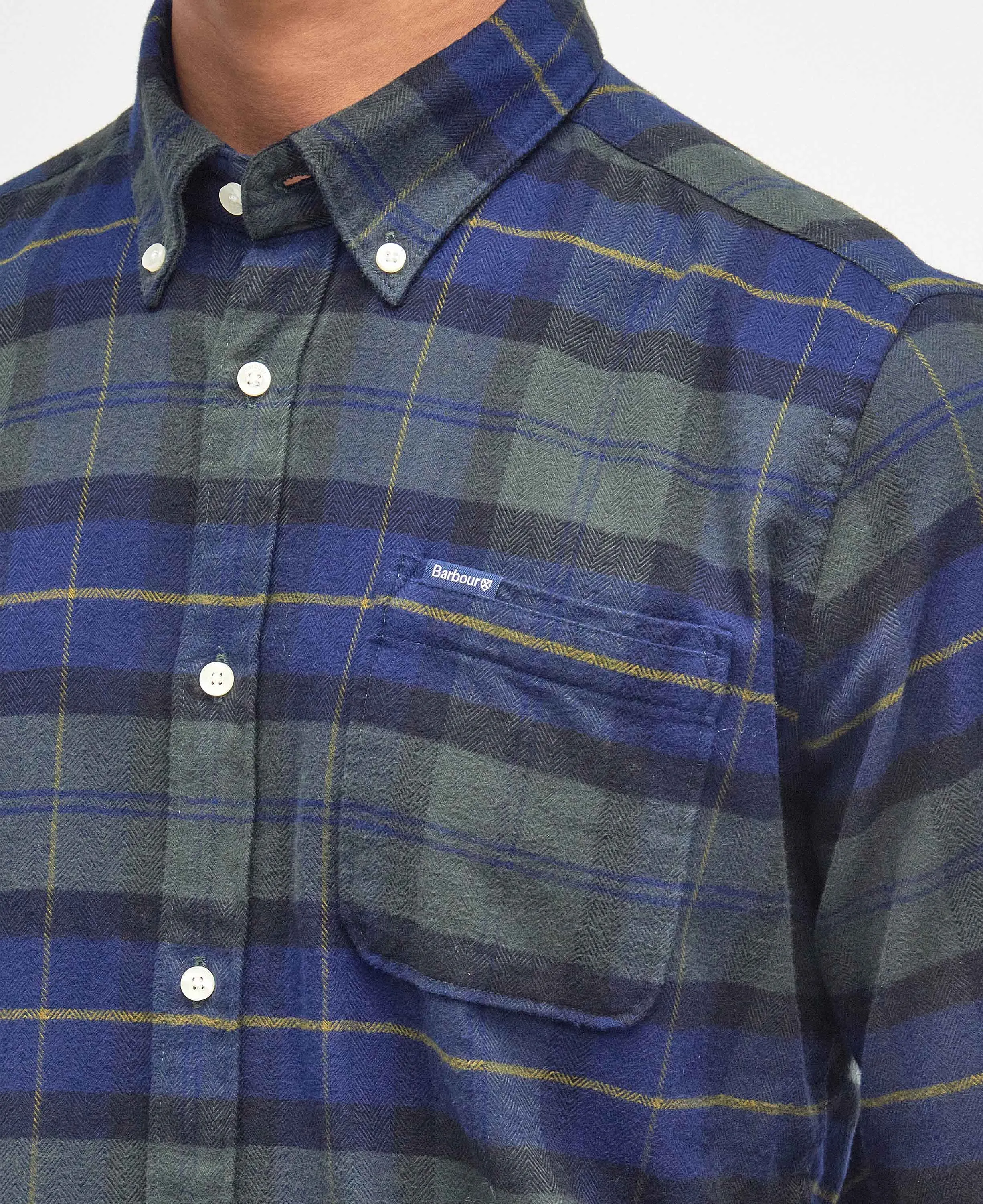 Barbour Kyeloch Tailored Fit Shirt - Navy / Green