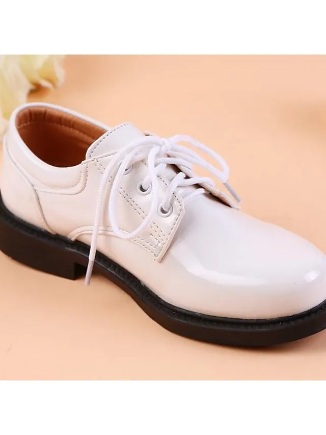 Boys Oxfords Daily Dress Shoes Flower Girl Shoes Formal Shoes Patent Leather Water Resistant Non-slipping Princess Shoes Big Kids(7years  ) Little Kids(4-7ys) School Wedding Party Walking Shoes