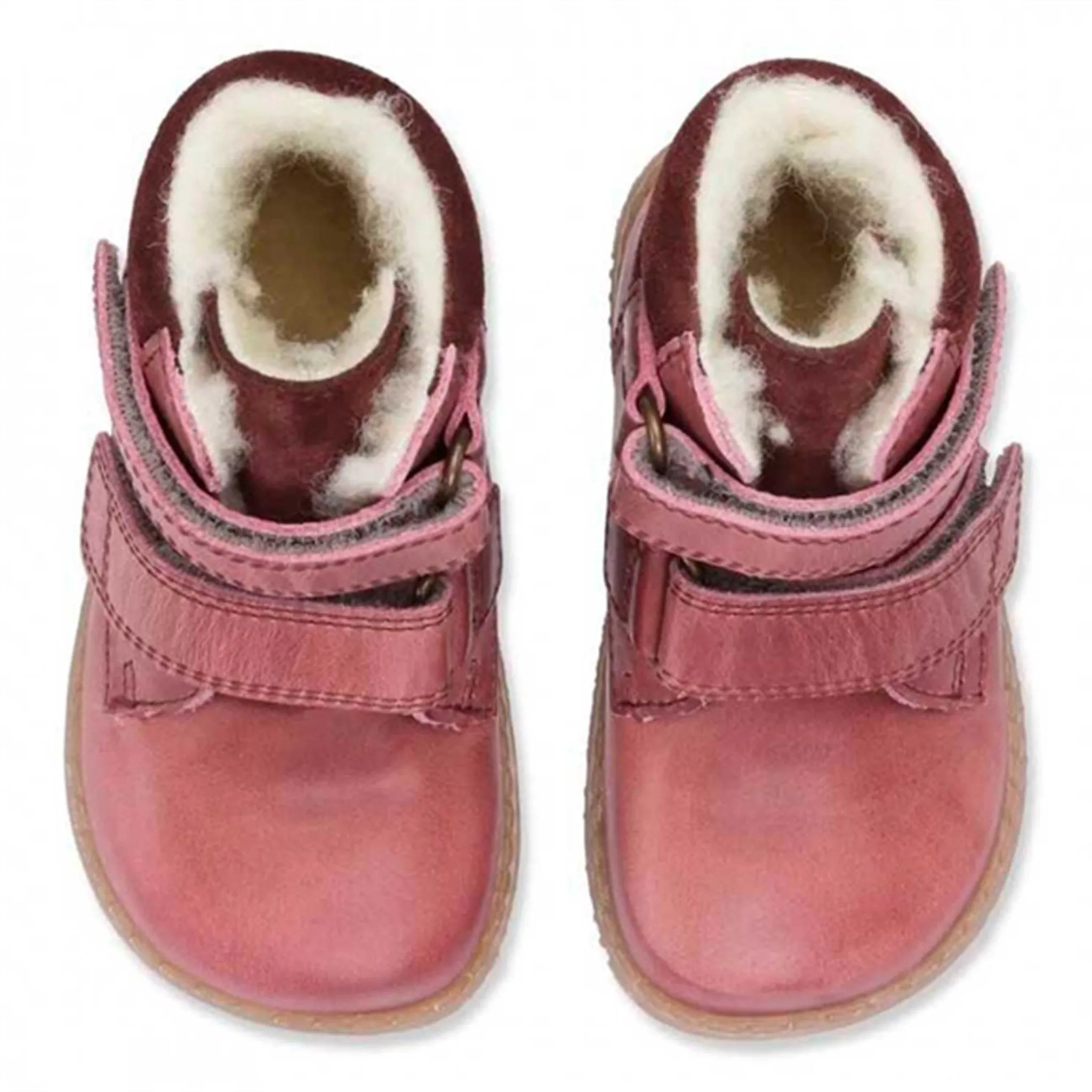 Bundgaard Rabbit Boots Velcro Dark Rose