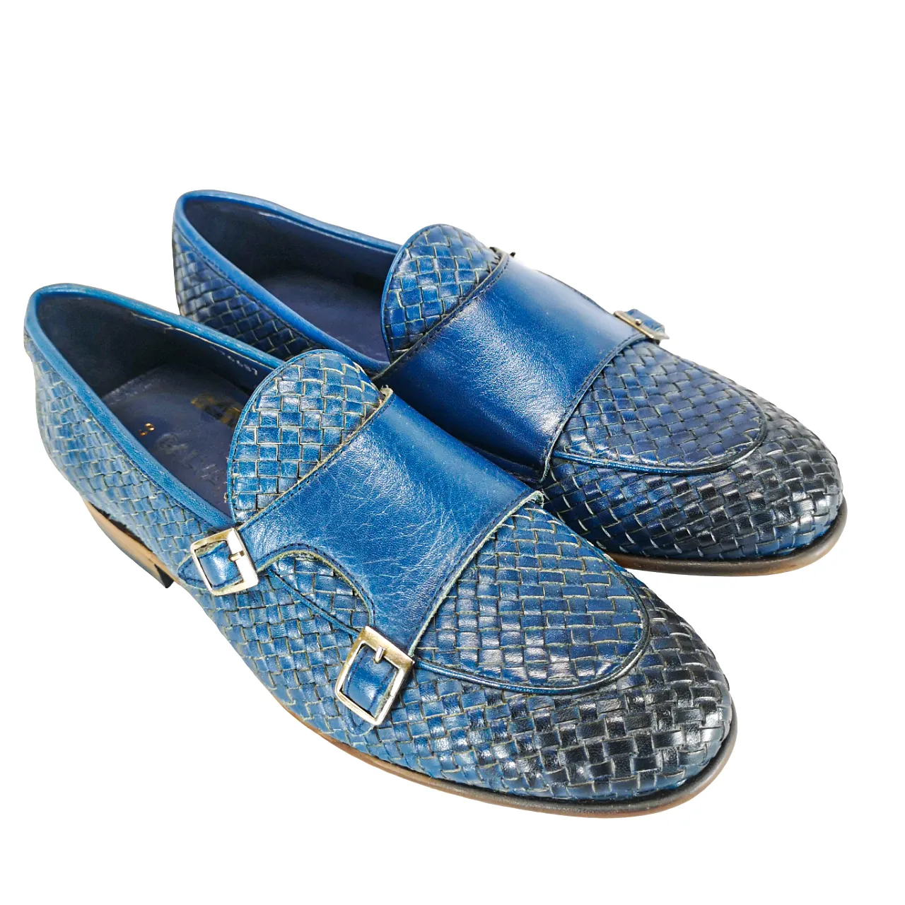 Calvano Blue Monk Strap