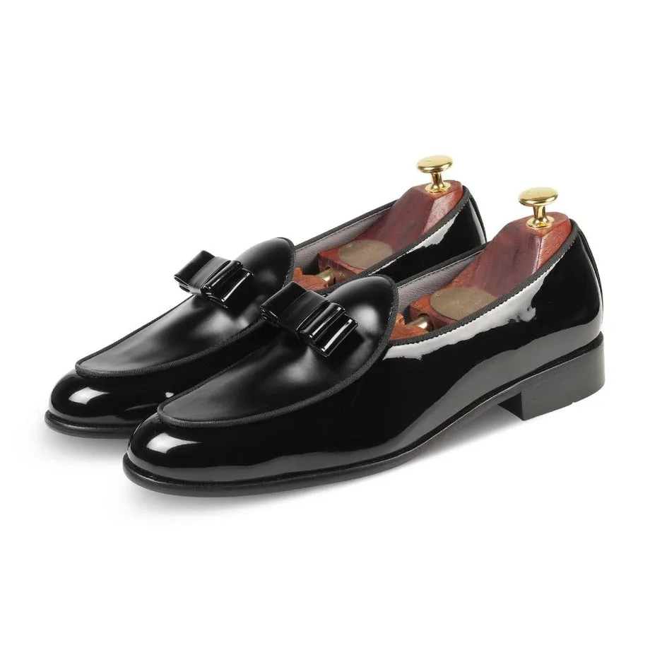 Catherine Black Tuxedo Slip-On