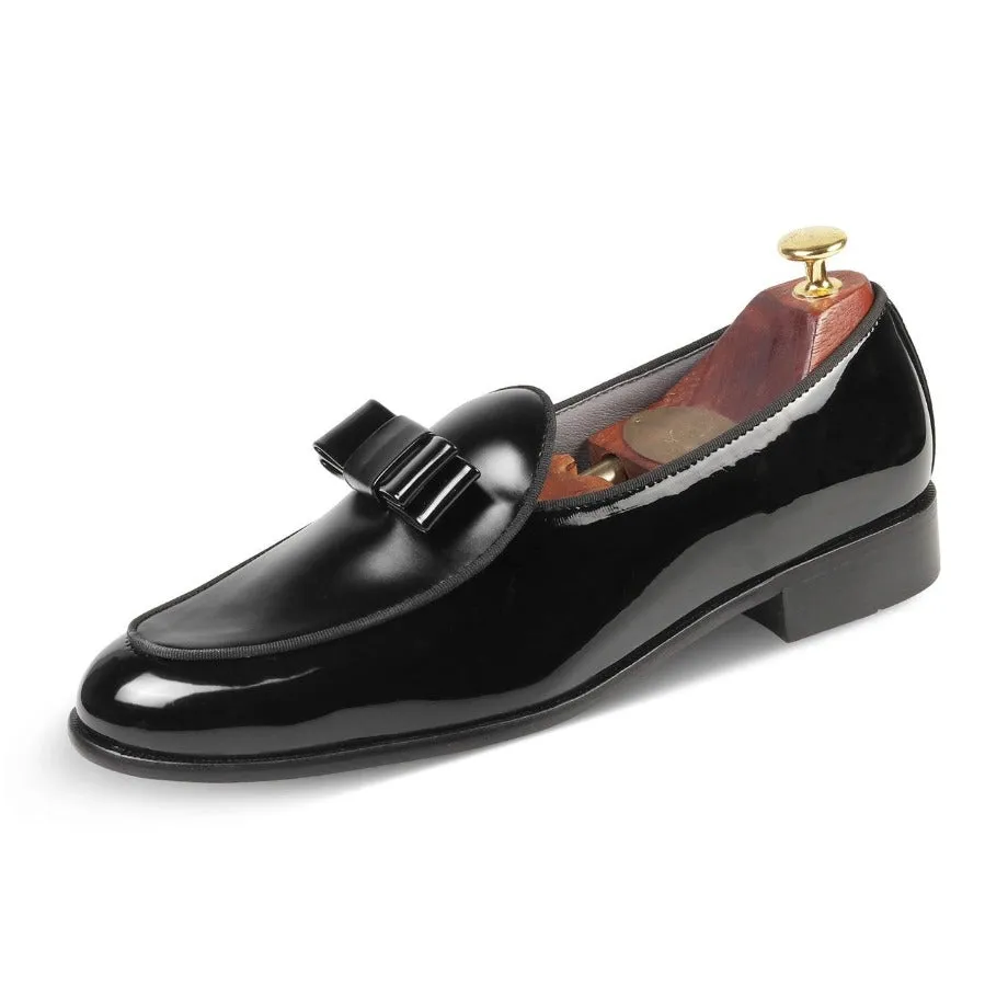 Catherine Black Tuxedo Slip-On