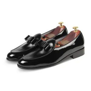 Catherine Black Tuxedo Slip-On