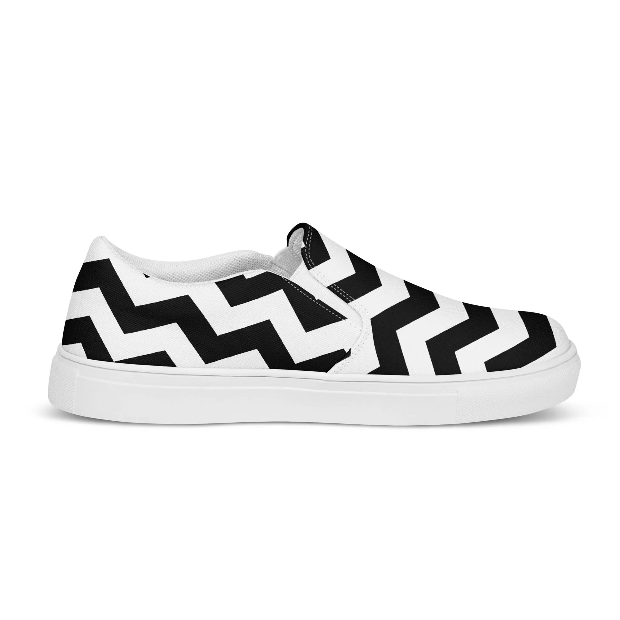 Chevron Chic Women’s slip-on canvas shoes