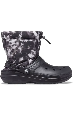 Classic Lined Neo Puff Tie-Dye Boots - Black