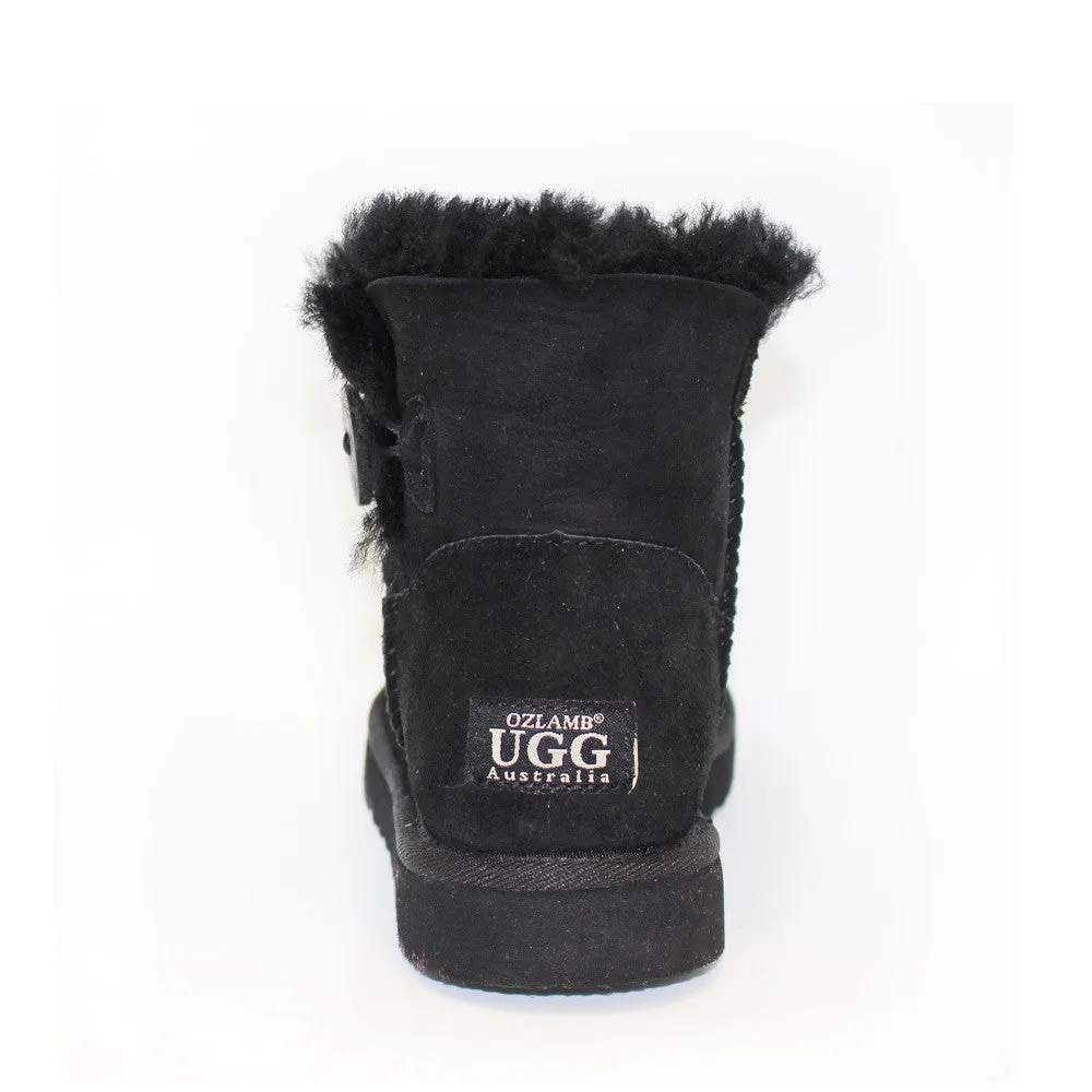 Classic One Button Ugg Boot - Black