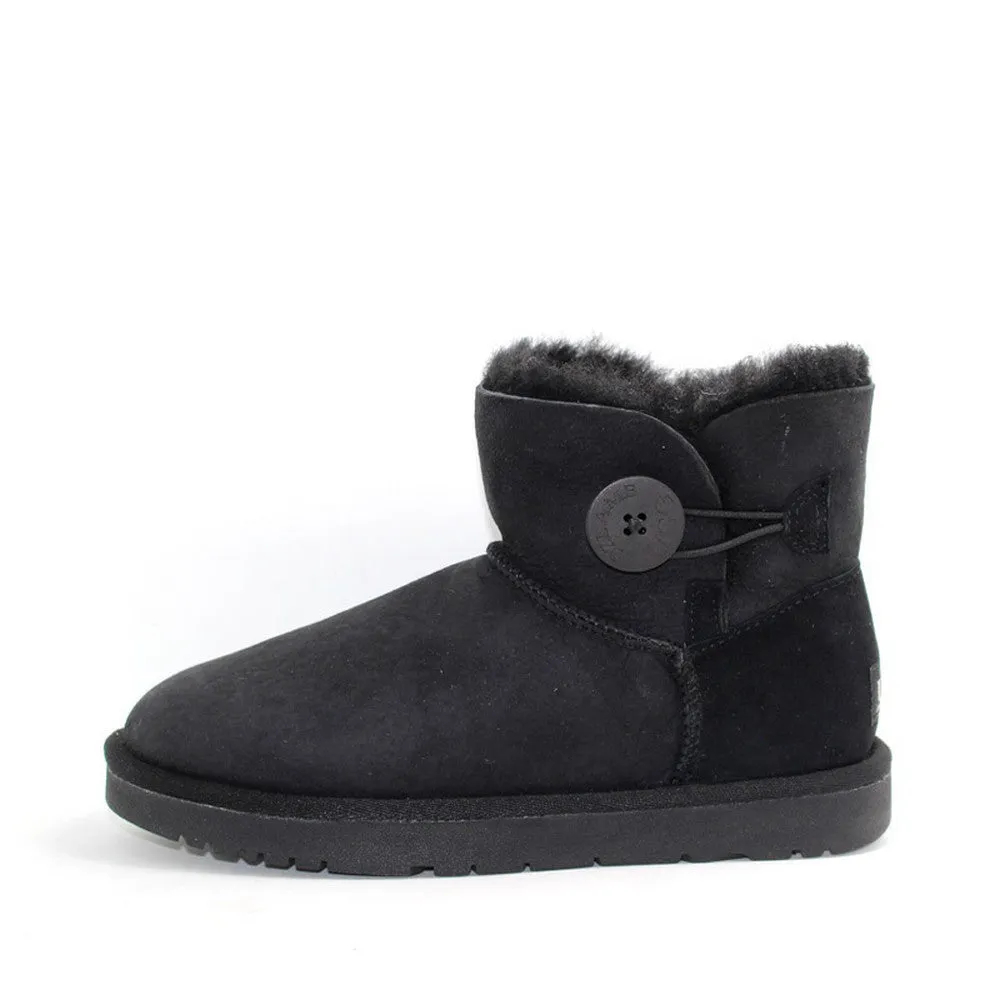 Classic One Button Ugg Boot - Black