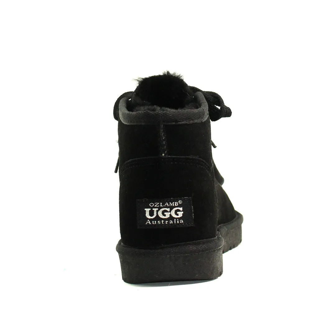 Dabbs Lace Up Man Ugg Boot - Black