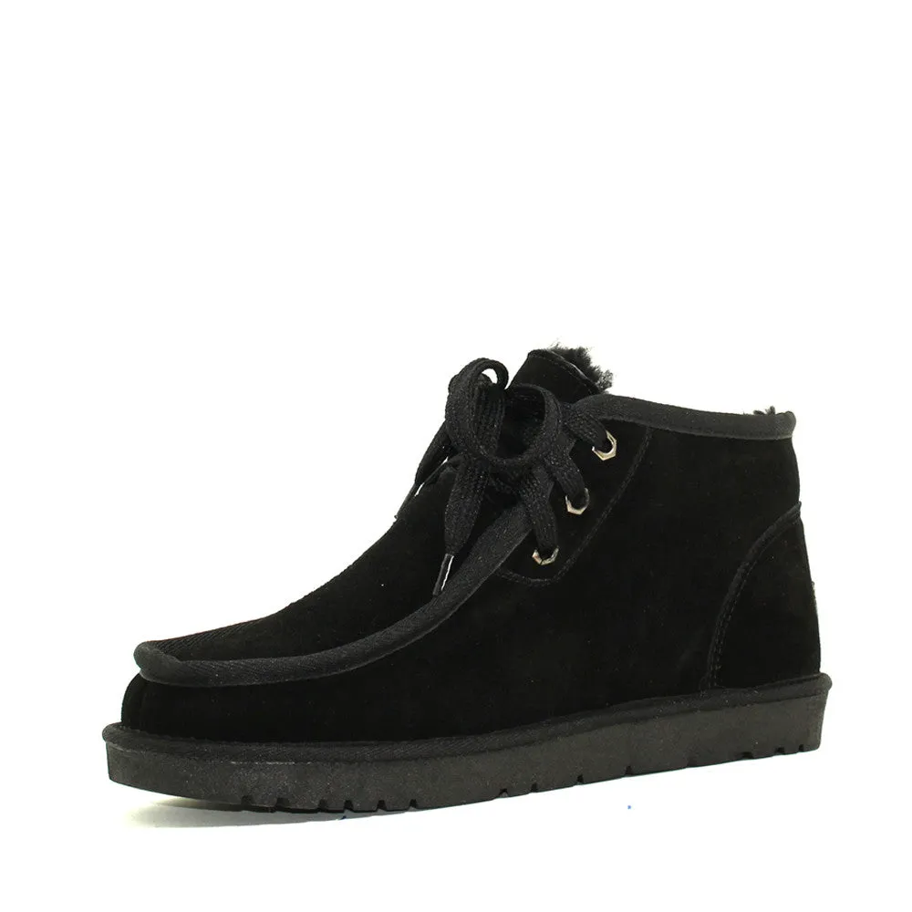 Dabbs Lace Up Man Ugg Boot - Black