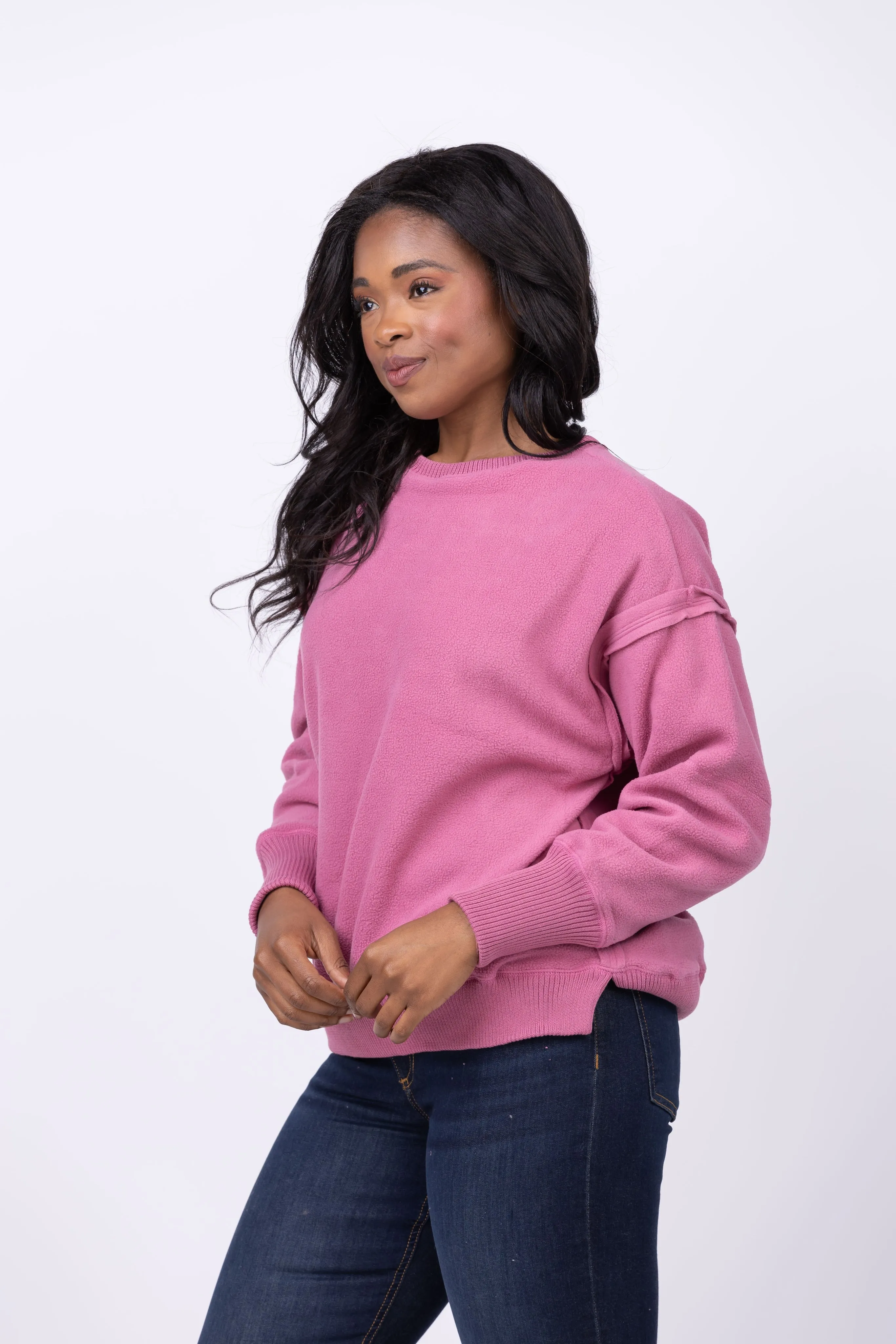 Dylan Romy Pullover in Pink