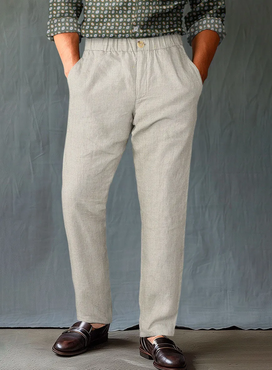 Easy Pants Barn Beige Linen