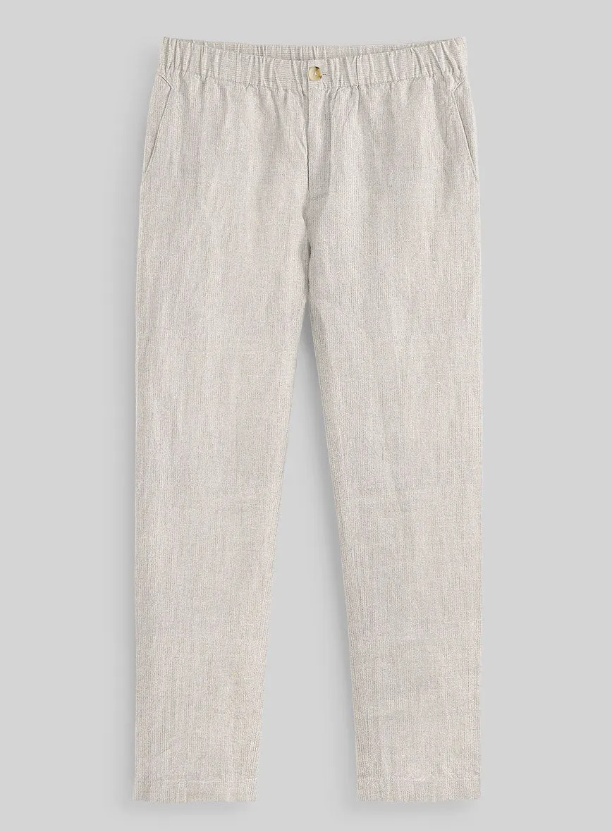 Easy Pants Barn Beige Linen