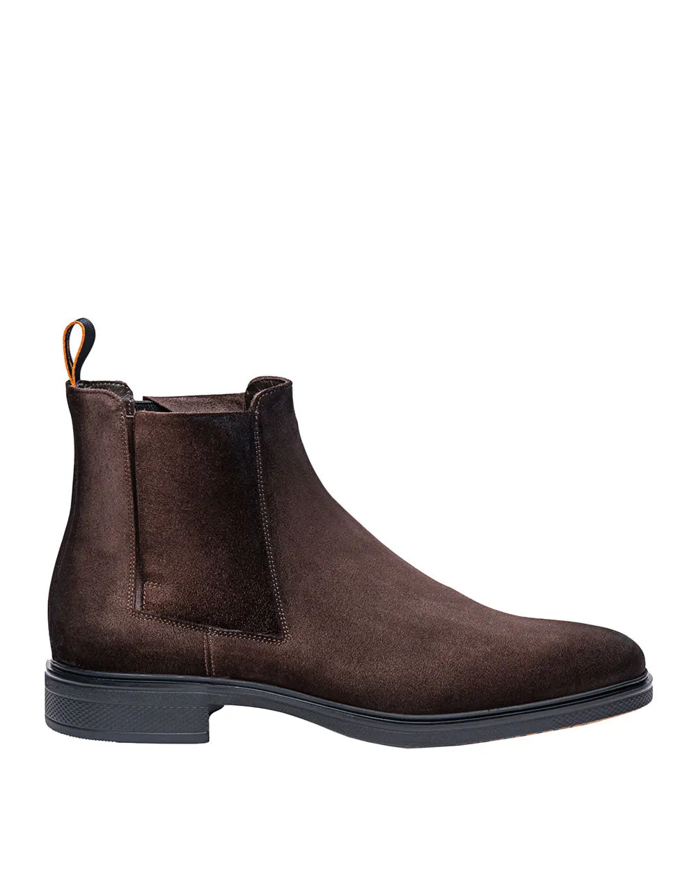 Easy Suede Chelsea Boot in Dark Brown