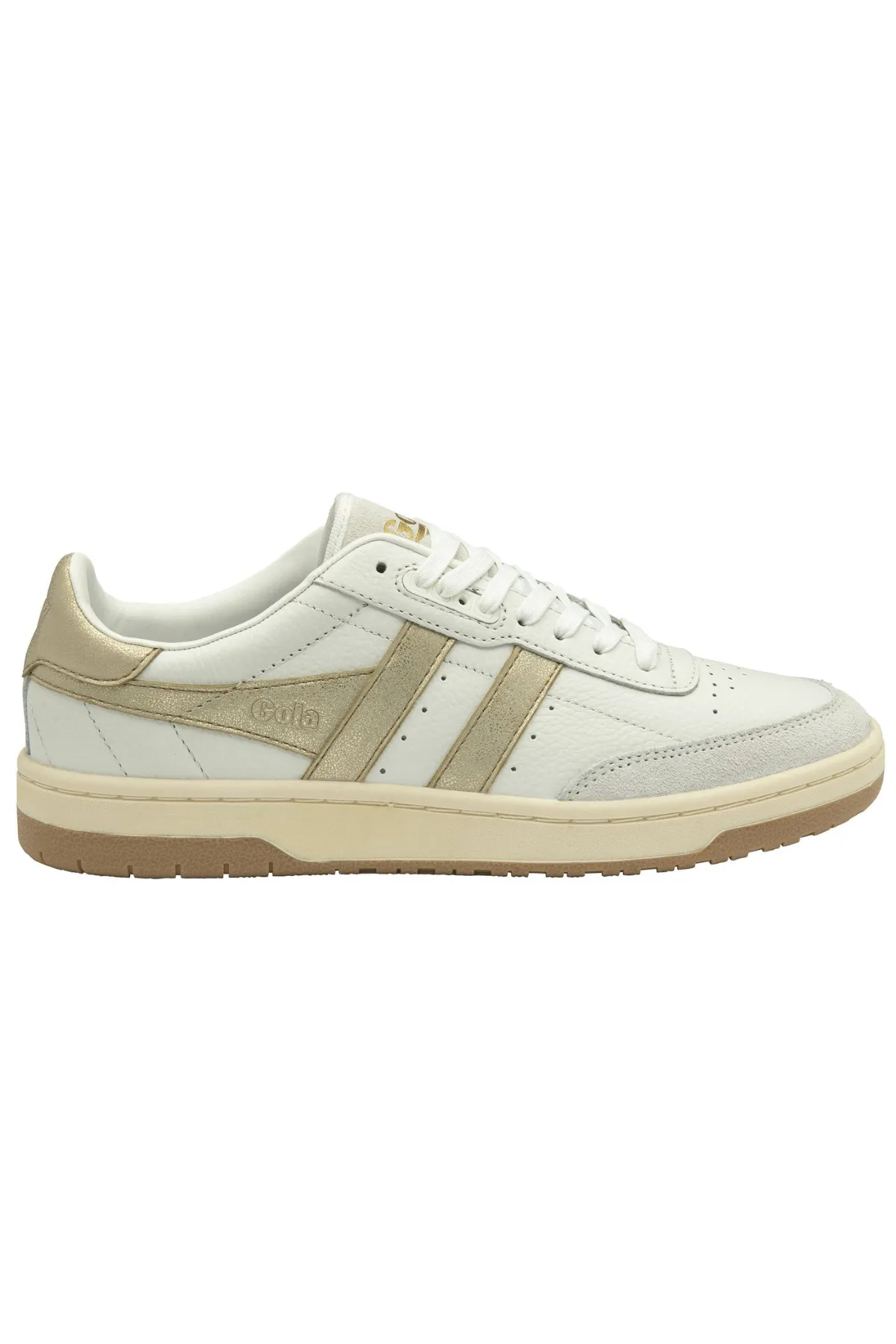 Falcon Mirror Sneakers | White/Gold