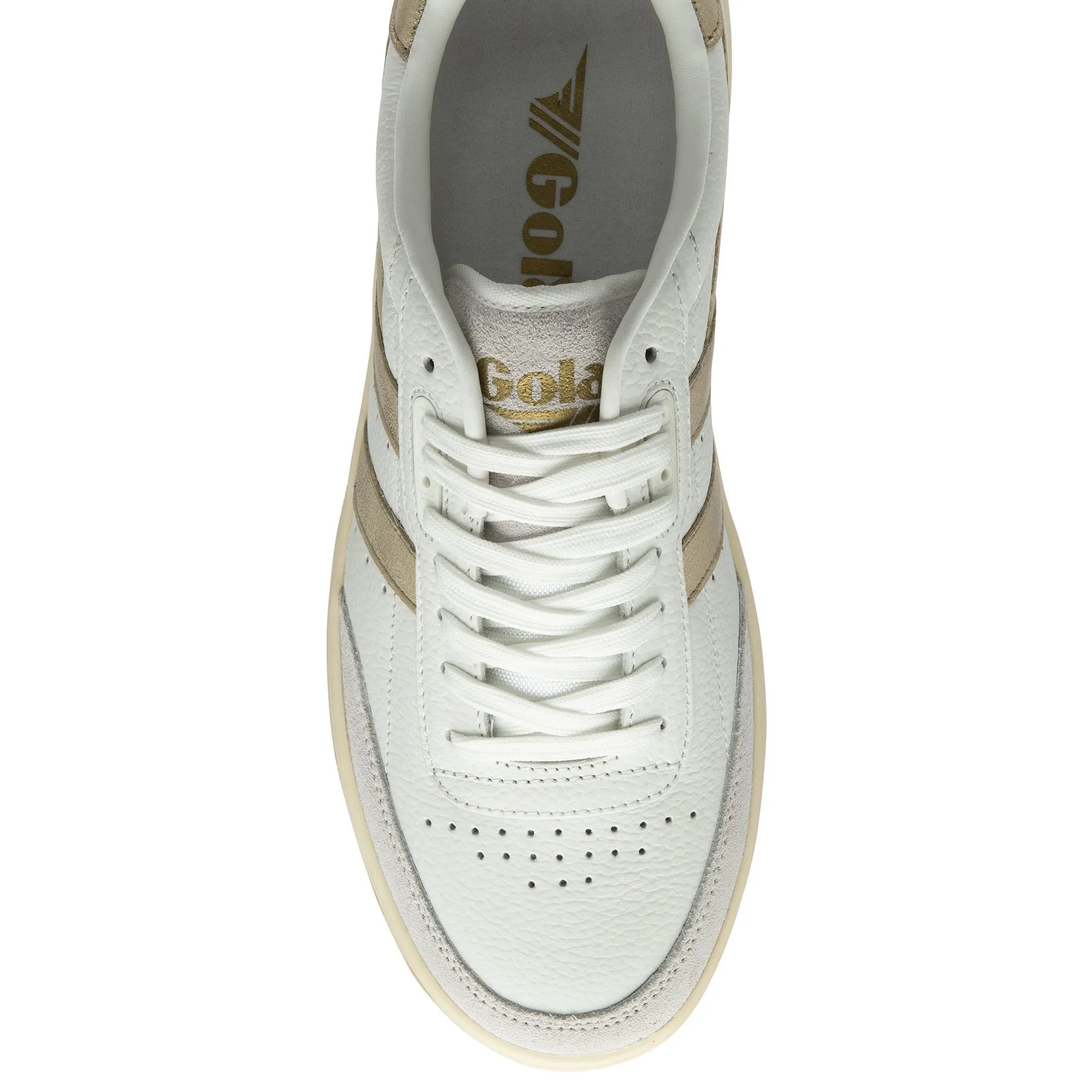 Falcon Mirror Sneakers | White/Gold