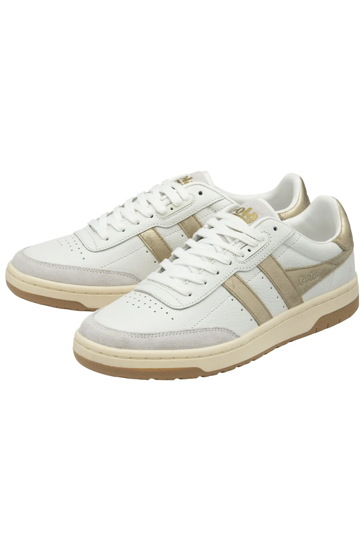 Falcon Mirror Sneakers | White/Gold