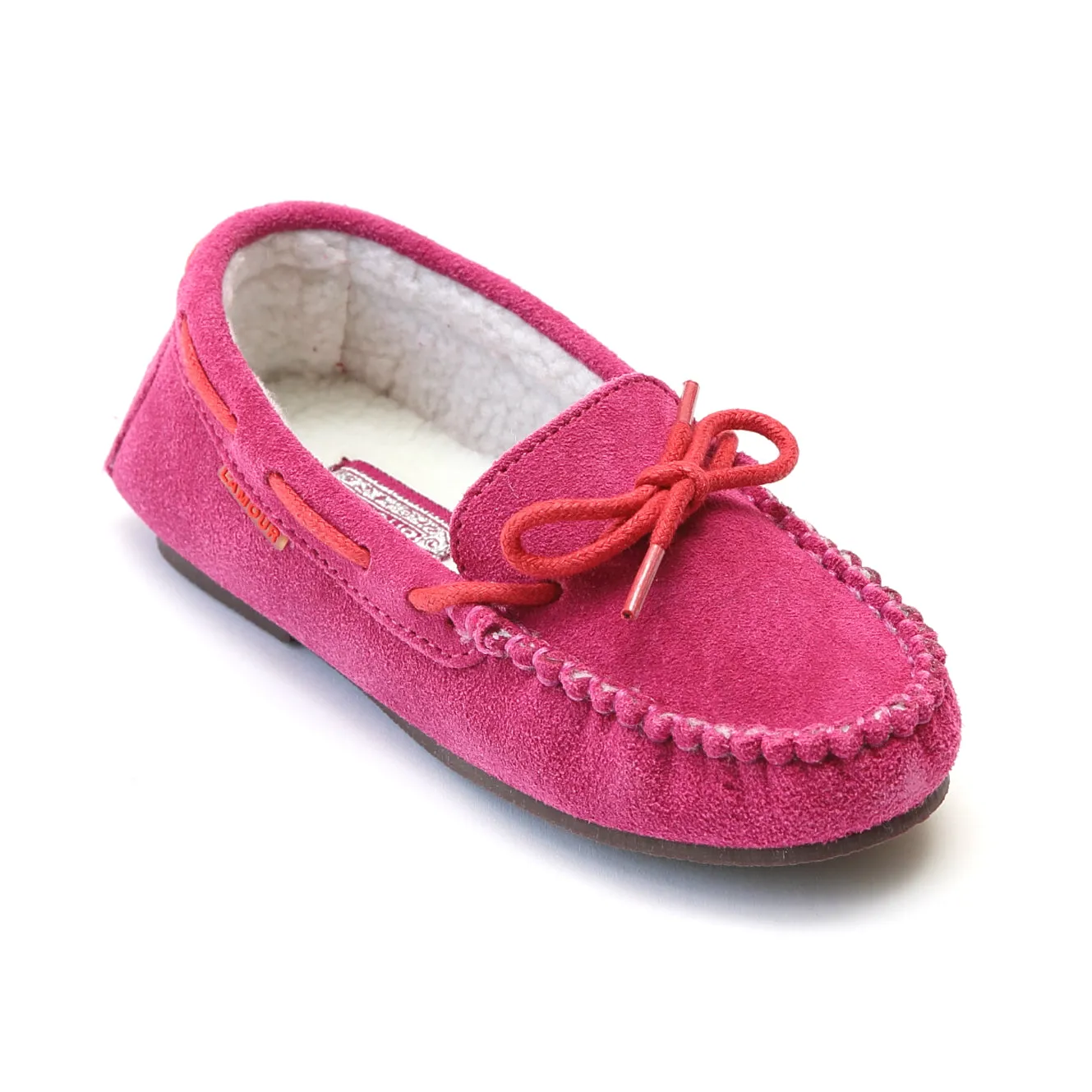 FINAL SALE - L'Amour Girls Suede Moccasin Loafer