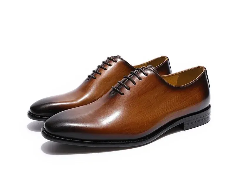 Genuine leather men dress shoes & oxford shoes fashion high quality gentleman shoes for business and party