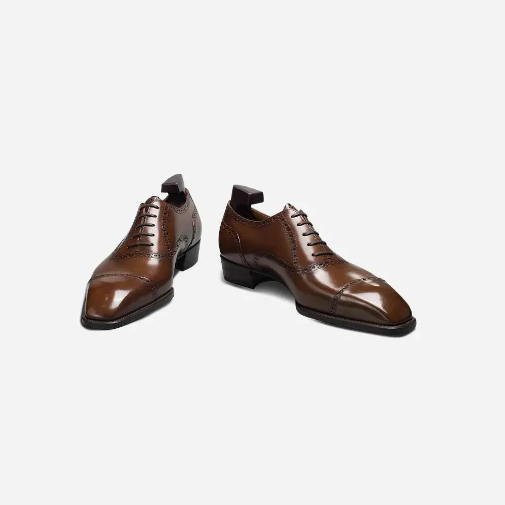 Italian Hand Made Leather Brogue Shoes by Italian Vega®