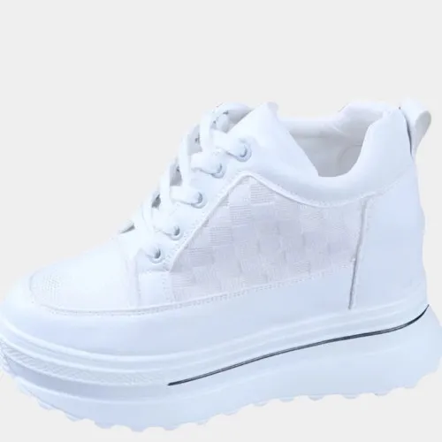 Joskaa 2024 New White Sneakers With Platform