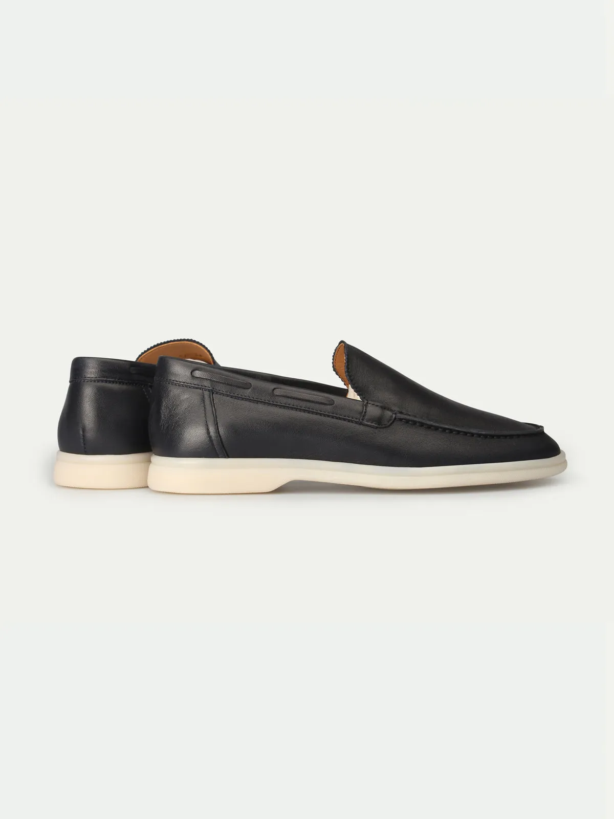 Lady Navy Nappa Yacht Loafers