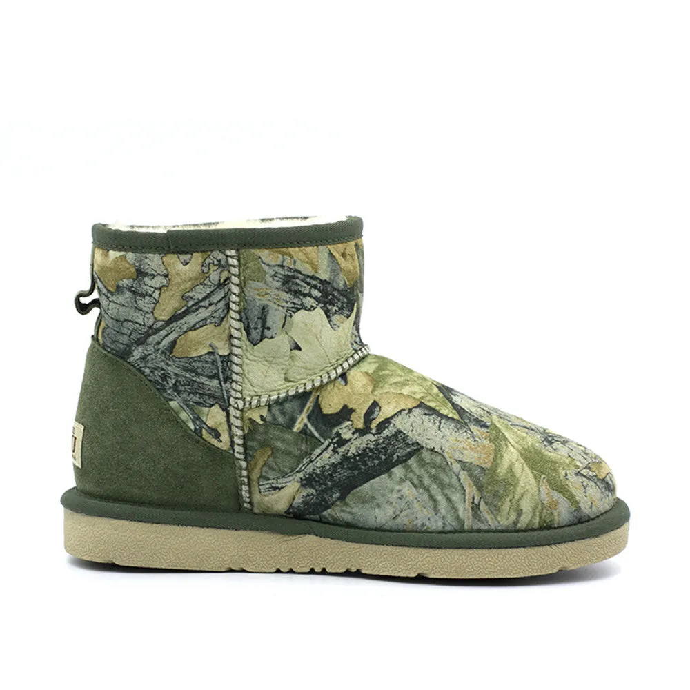 Leafy Short Ugg Boot - Green