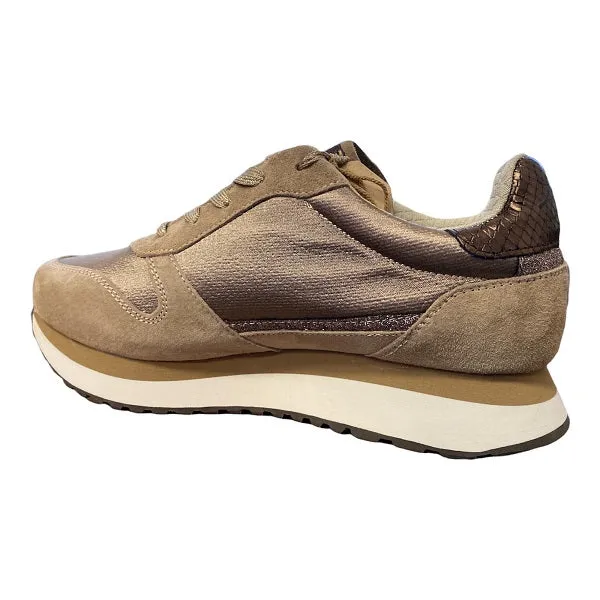 Lotto Leggenda scarpa sneakers da donna Wedge Silk 217136 8NH marrone fossile