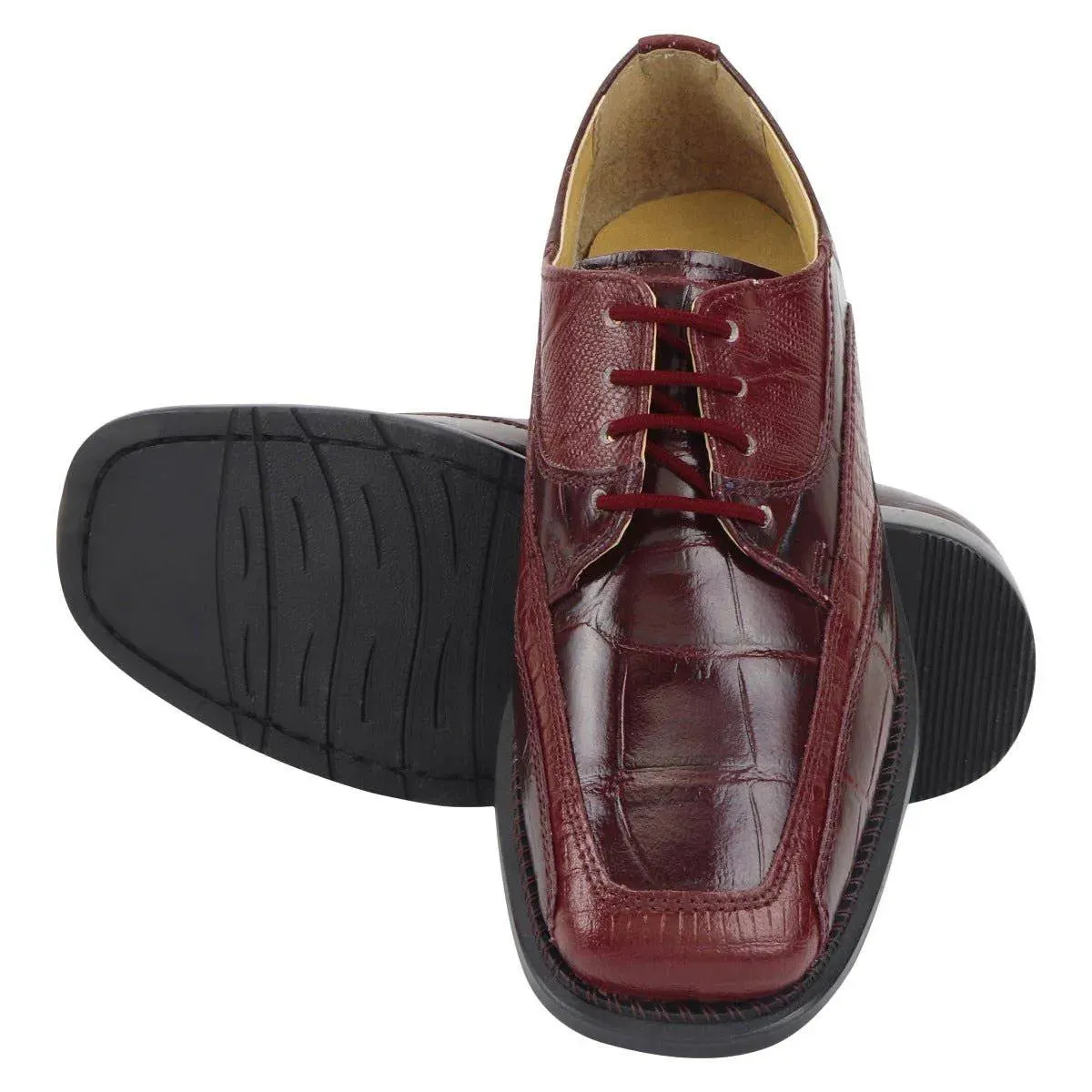 Lucifer Kids Leather Oxford Dress Shoes