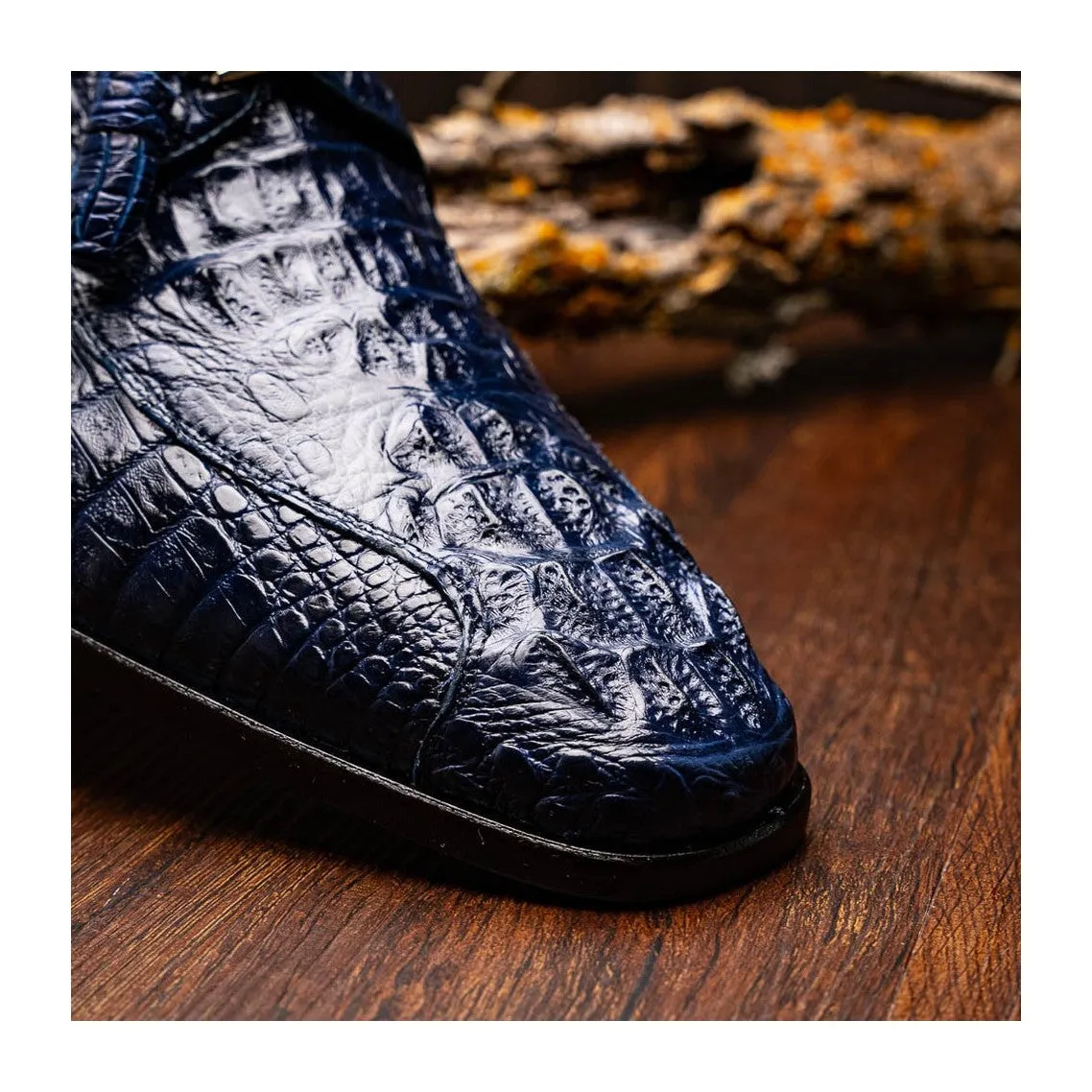 Marco Di Milano Apricena Men's Shoes Genuine Caiman Crocodile Dress Derby Oxfords (MDM1092)