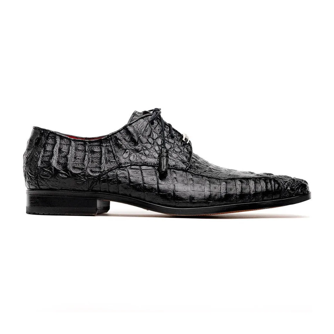 Marco Di Milano Apricena Men's Shoes Genuine Caiman Crocodile Dress Derby Oxfords (MDM1092)