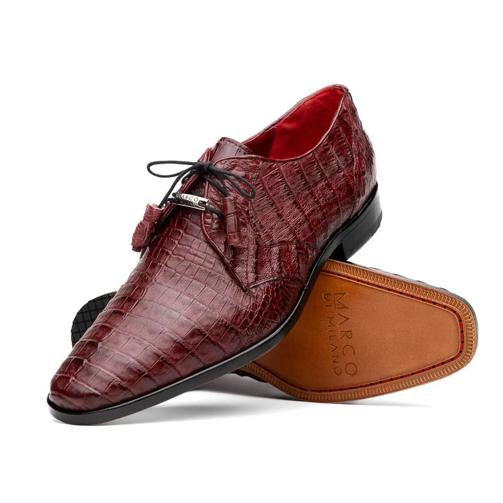 Marco Di Milano Lacio Men's Shoes Exotic Crocodile Derby Oxfords (MDM1019)