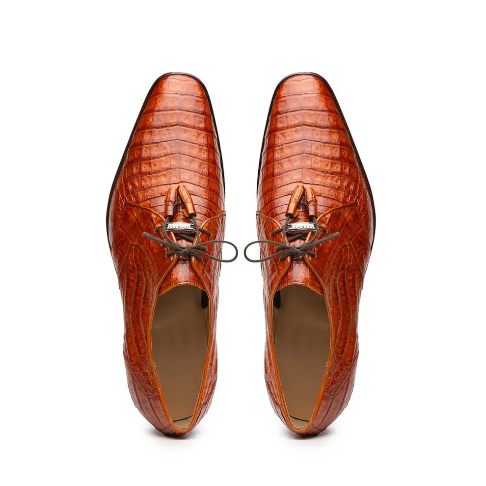 Marco Di Milano Lacio Men's Shoes Exotic Crocodile Derby Oxfords (MDM1019)