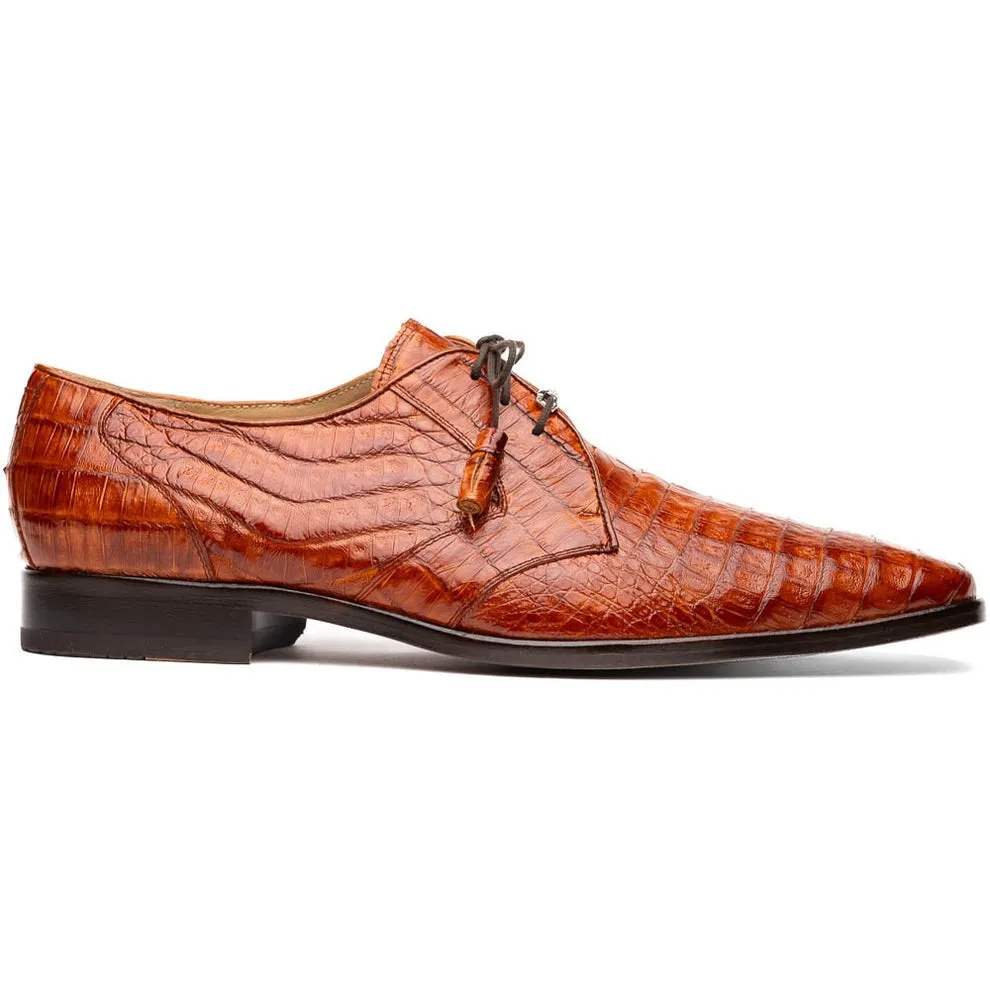 Marco Di Milano Lacio Men's Shoes Exotic Crocodile Derby Oxfords (MDM1019)