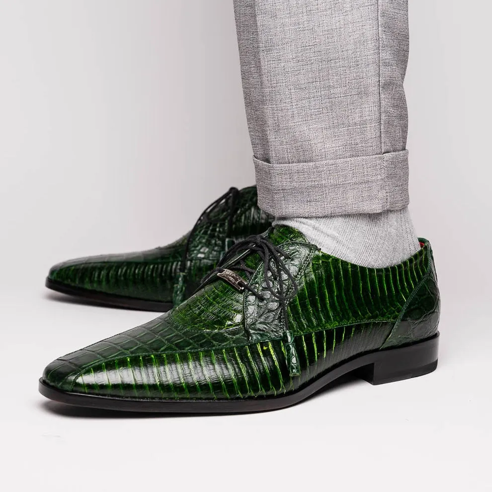 Marco Di Milano Moncalieri Men's Shoes Genuine Alligator / Cobra Dress Derby Oxfords (MDM1145)