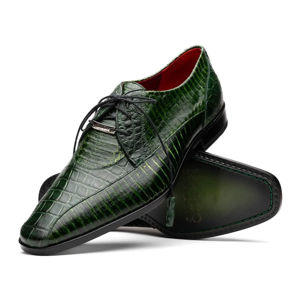 Marco Di Milano Moncalieri Men's Shoes Genuine Alligator / Cobra Dress Derby Oxfords (MDM1145)