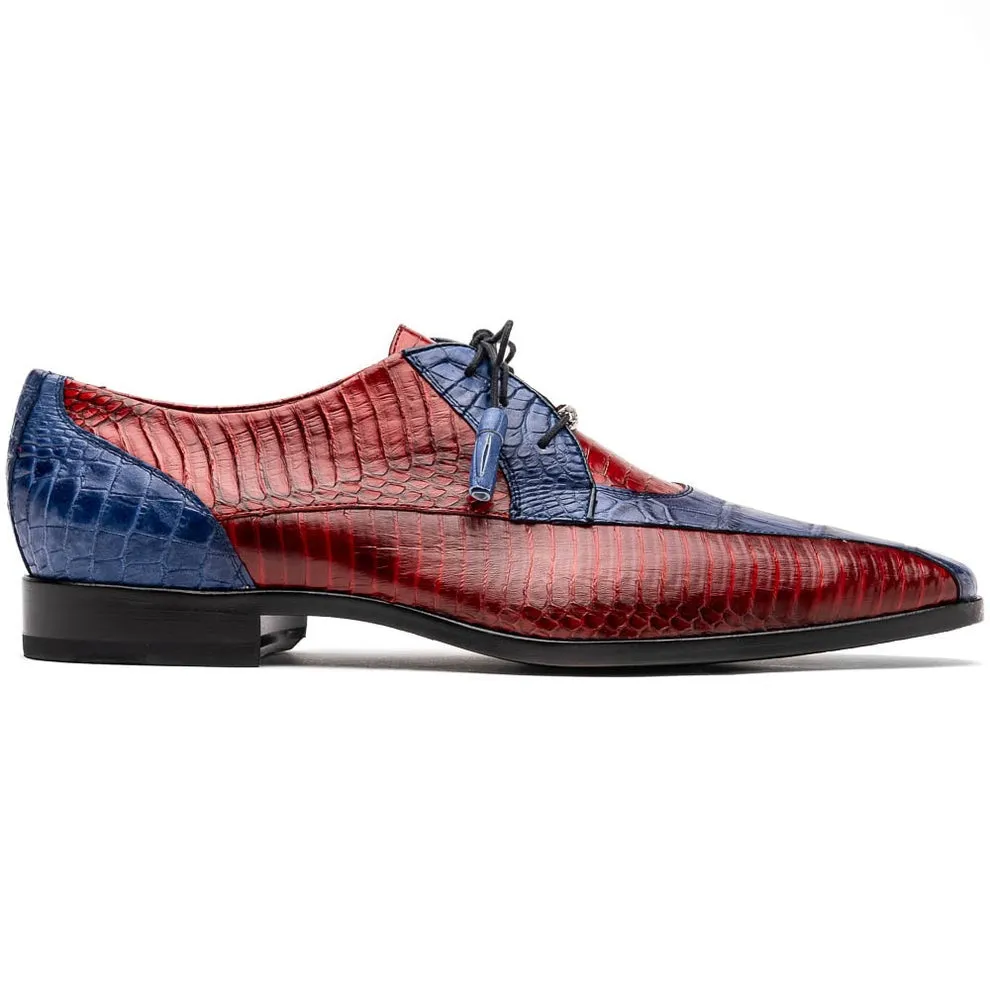 Marco Di Milano Moncalieri Men's Shoes Genuine Alligator / Cobra Dress Derby Oxfords (MDM1145)